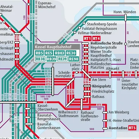 Traube Bis 1 - 4 Persparkplatz & Kueche Modern * 카셀